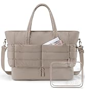 BAGSMART Travel Duffle Bag 31L Quilted Weekender Overnight Bag for Women with Laptop Compartment,...