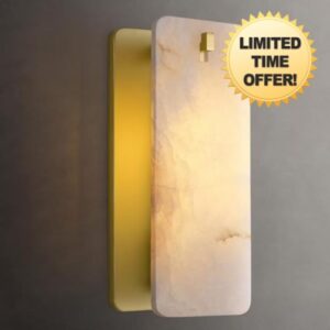 12 Inch Alabaster Wall Sconce
