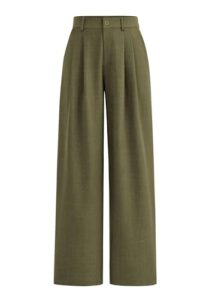 PRETTYGARDEN Women's Summer Elastic High Waisted Work Pants Straight Leg Dressy Business Casual Trousers Slacks Pockets