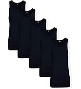 Hanes Men’s Tagless Ribbed Undershirt Tall, Various Pack Size Options