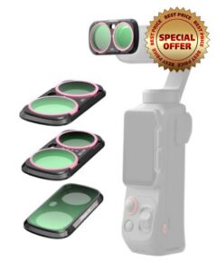 TELESIN CPL + VND 2-32 + 1/4 Black Mist Filter Set for Insta360 Luna Ultra