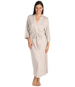 Natori Shangri La Long Robe with Kimono Sleeves