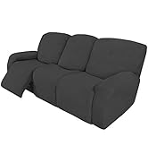 Easy-Going 3 Pieces Stretch Soft Couch Cover for Dogs - Washable Sofa Slipcover for 2 Separate Cu...