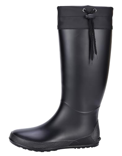 Asgard Women's Packable Lightweight Tall Rain Boots