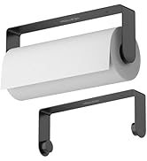 Mbillion Kitchen Paper Towel Holder Under Cabinet Wall Mount and Self-Adhesive Paper Towel Rack P...