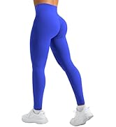 YEOREO Leggings for Women Hidden Scrunch High Waisted Yoga Pants V Cross Tummy Control Craze Comp...