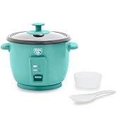 GreenLife Digital Rice Cooker, 2-Cups Uncooked/4-Cups Cooked, Removable Nonstick Ceramic PFAS-Fre...