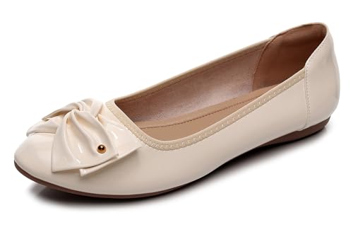 VenusCelia Women's Bows Dance Flats Shoes