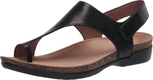 Dansko Reece Sandal for Women – Memory Foam and Cork Footbed for Comfort and Arch Support – Lightweight Rubber Outsole for Long-Lasting Wear with Hook & Loop Strap