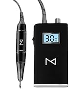 M - DustPro Cordless Nail Dust Collector - 45k RPM Powerful Suction System for Salon & Home Use, ...