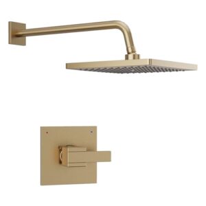 10-Inch Brushed Gold Shower Head and Handle Set