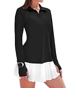 IECCP Womens Long Sleeve Sun Shirts UV Protection Quarter Zip Pullover Summer Quick Dry Athletic ...