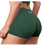 YEOREO LuxFlow Workout Shorts Women Low Rise 2.5" Squat Proof Seamless Gym Volleyball Booty Shorts