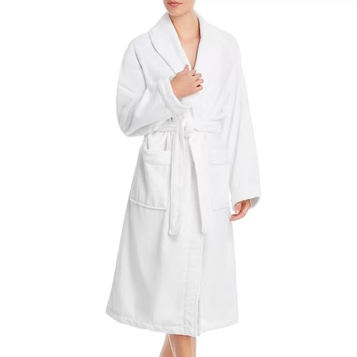H by Frette Shawl Collar Bathrobe with Piping