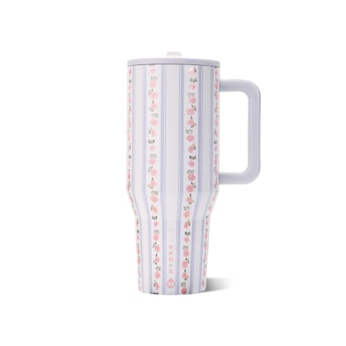 Insulated Tumbler with Handle & Straw