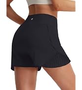 baleaf Women's High Waisted Athletic Running Shorts 3" Quick Dry Workout Gym Sports Flowy Shorts ...