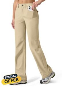 Willit Women's Hiking Pants Quick Dry UPF 50+ Stretch Travel Work Pants with Pockets Lightweight Water-Resistant 29"/31"/33"