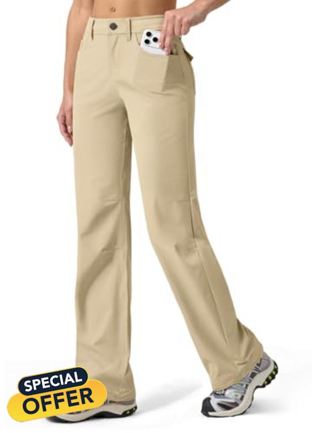 Willit Women's Hiking Pants Quick Dry UPF 50+ Stretch Travel Work Pants with Pockets Lightweight Water-Resistant 29"/31"/33"