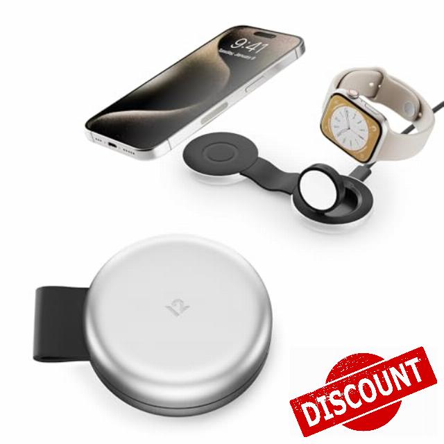 Butterfly 2-in-1 Compact Foldable Wireless Charger with Travel Adapter