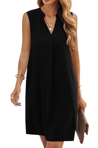 QACOHU 2025 Summer Dresses for Women Sleeveless Beach Floral Tshirt Sundress Casual Tank Dress S-2XL