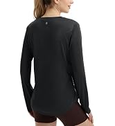 baleaf Women's Short Sleeve Workout Shirts Athletic Running Yoga Tops with Curved Hem Quick Dry S...