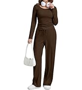 oncharm 2 Piece Lounge Sets for Women Spring Vacation Fall Travel Airport Outfits Casual Cruise F...