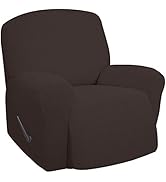 Easy-Going Recliner Stretch Sofa Slipcover Sofa Cover 4-Pieces Furniture Protector Couch Soft wit...