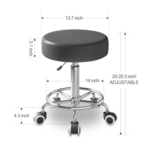 PU Leather Rolling stools