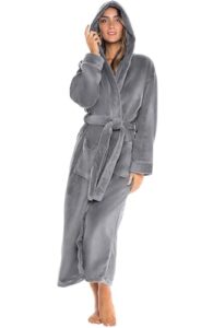 Alexander Del Rossa Plush Fleece Robe for Women