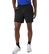 Hanes Men's Moves Performance Shorts, Athletic Moisture-Wicking Shorts with Pockets, 6” Inseam