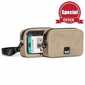 Booe Waterproof Belt Bag – 100% Waterproof Fanny Pack for Women & Men - IP67 Submersible - Floating Dry Bag for Phone - Crossbody & Waist Pack - Beach