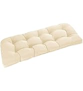 downluxe Outdoor Chair Cushions, Waterproof Tufted Overstuffed U-Shaped Memory Foam Seat Cushions...