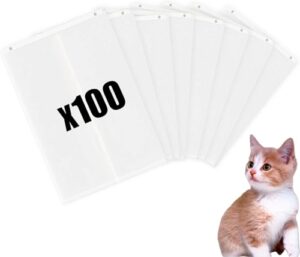 100 PCS Self-Sealing Waste Drawer Bags for Automatic cat Litter Box (100 Pcs)