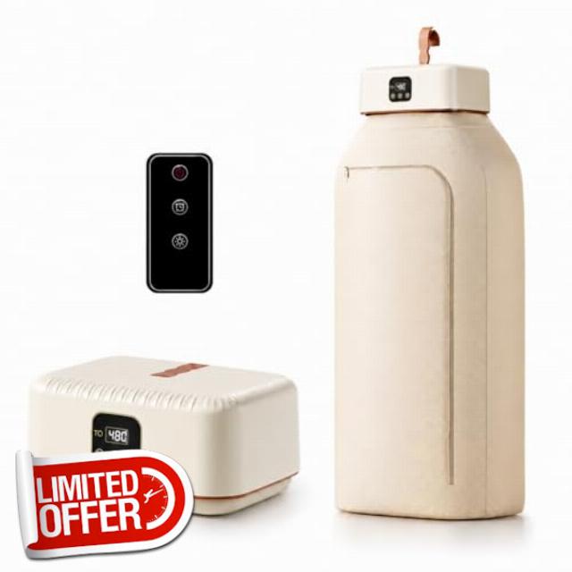 Portable Clothes Dryer【Safe Quiet Fast & 1-Year Free Replacement】Upgraded Mini Dryer with Adjustable Timer & Remote Control