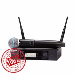Shure GLXD24R+/B58 Dual Band Pro Digital Wireless Microphone System - 12-Hour Battery Life