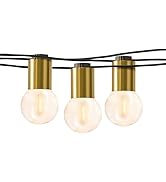 Brightech Ambience Pro Solar Powered Outdoor String Lights -27 ft Commercial Grade Waterproof Edi...
