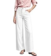 ONESO Women's Wide Leg Jeans Mid Rise BBL Stretchy Baggy Jeans Loose Denim Pants