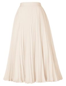 GRACE KARIN Pleated Midi Skirt for Women