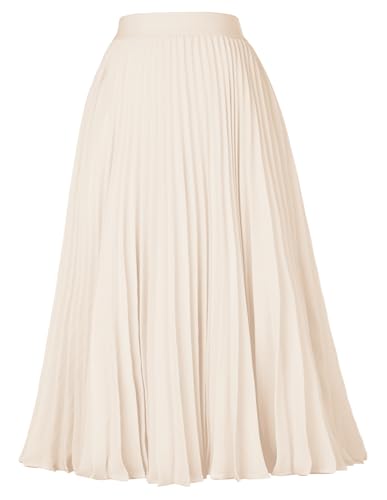 GRACE KARIN Pleated Midi Skirt for Women