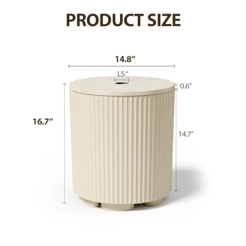 Fluted Vertical Ribbed Design