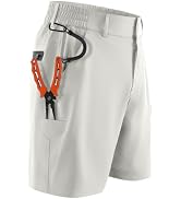 Palmyth Men’s Fishing Shorts 7" Inseam with 5 Pocket Breathable Cargo Shorts Water-Resistant Ligh...