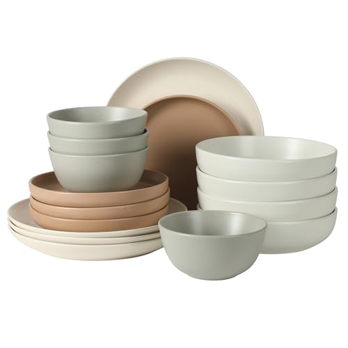 16-Piece Stoneware Dinnerware Sets