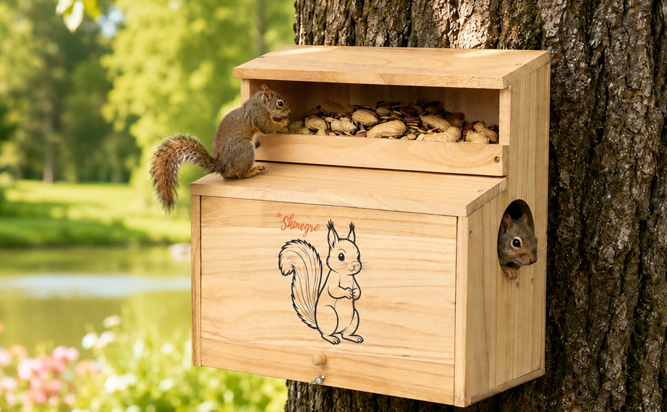 squirrel house V2 + Feeder 4gai