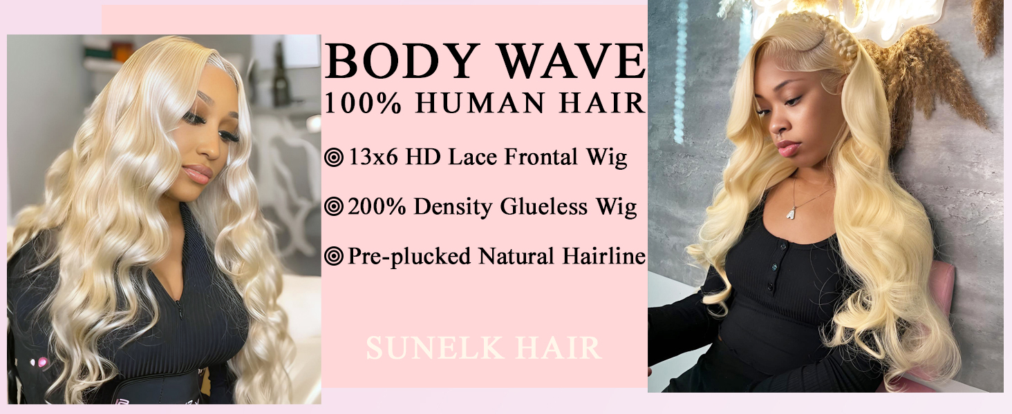 13x6 Body Wave Lace Front Wigs Human Hair