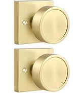 Haidms Matte Black Dummy Door Knobs, Half No-Turning Dummy Knob for Closet Doors, Zinc-Alloy Sing...