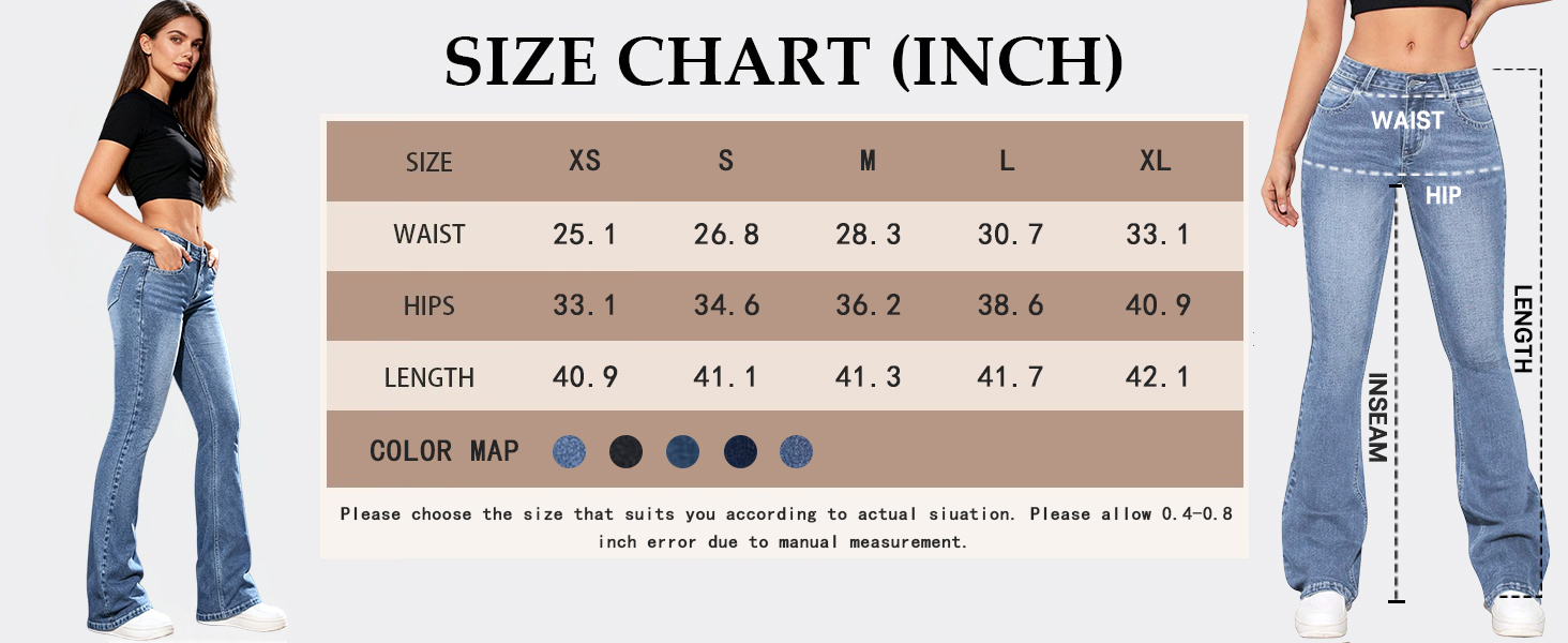 women bell bottom jeans flared bootcut stretch denim pants womens flare denim trouser