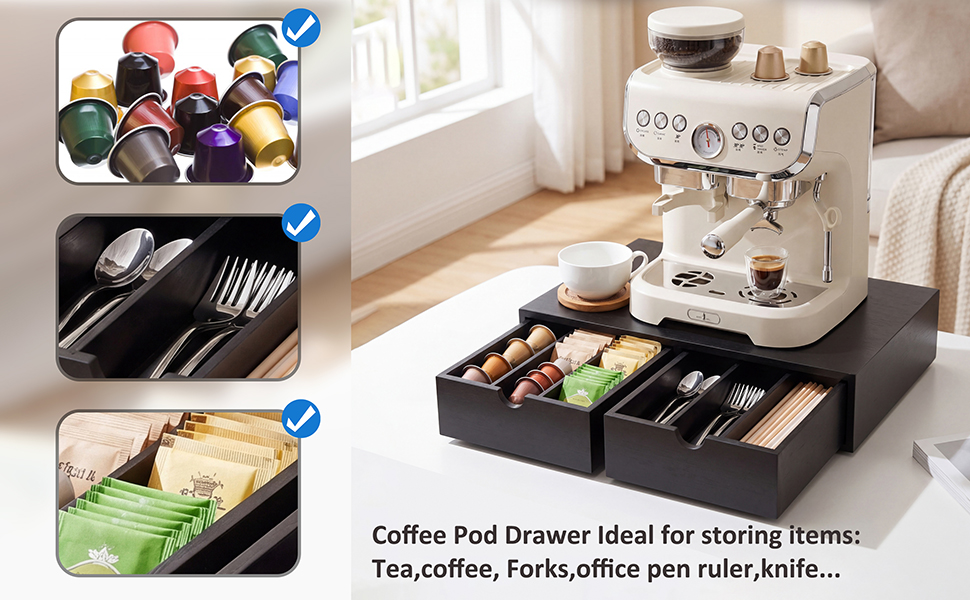 Coffee Capsules Cup Organizer Storage Box