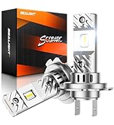 SEALIGHT 9005/HB3 Light Bulbs, 46000LM 800% Super Brighter 6500K Cool White 9005 Fog Bulbs with F...