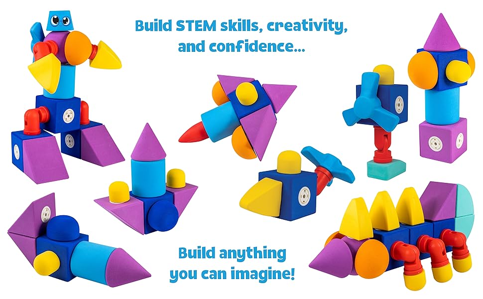 foam blocks for toddlers; building blocks; magnetic blocks; mega blocks; large foam building blocks