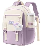LOVEVOOK School Backpack for Teen Girls, Student Backpack Purse for 10-20 Teenage, Cute Kid Bookb...